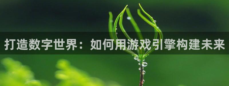 沐鸣娱乐2登录平台官网网址：打造数字世界：如何用游戏引擎构建未来